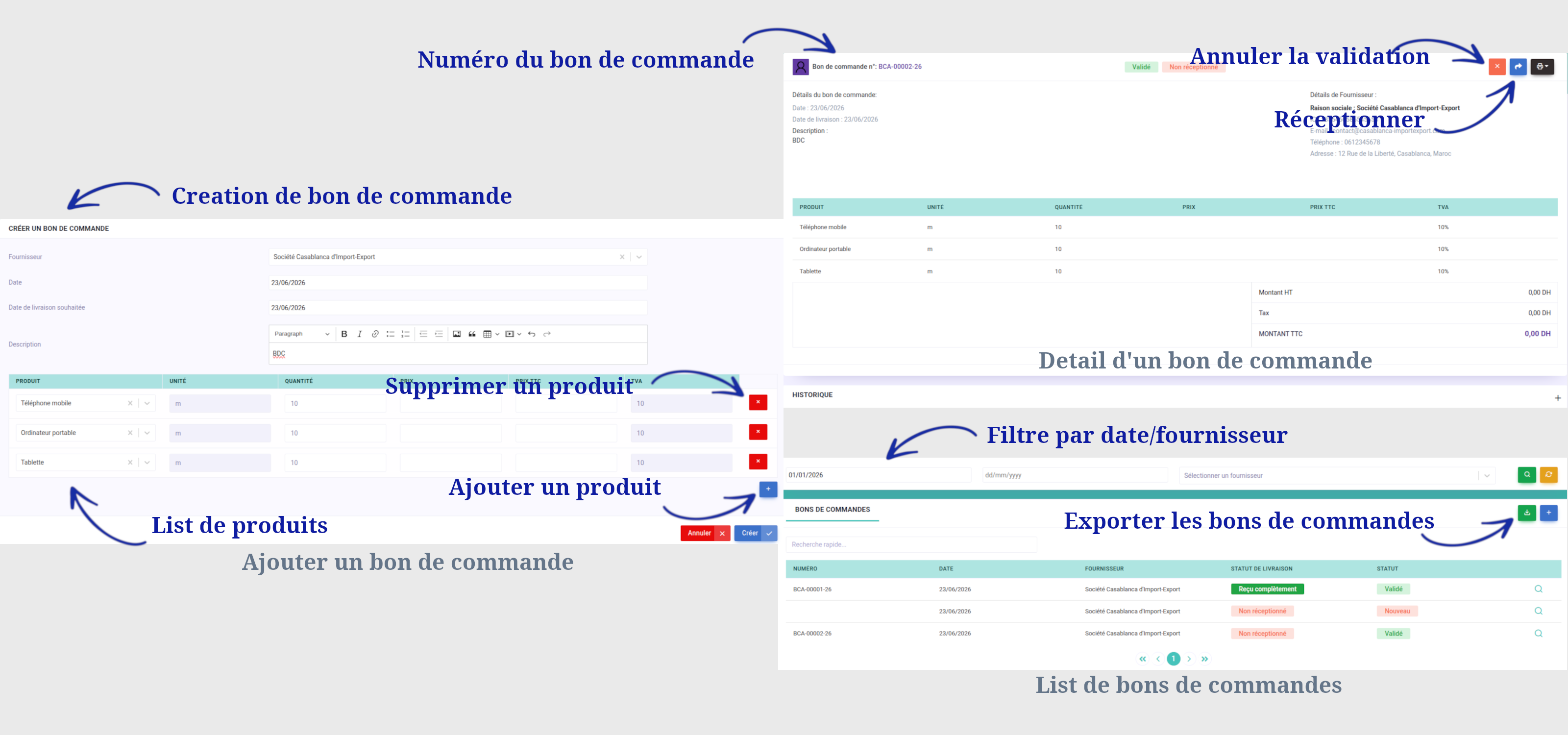 Gestion des devis