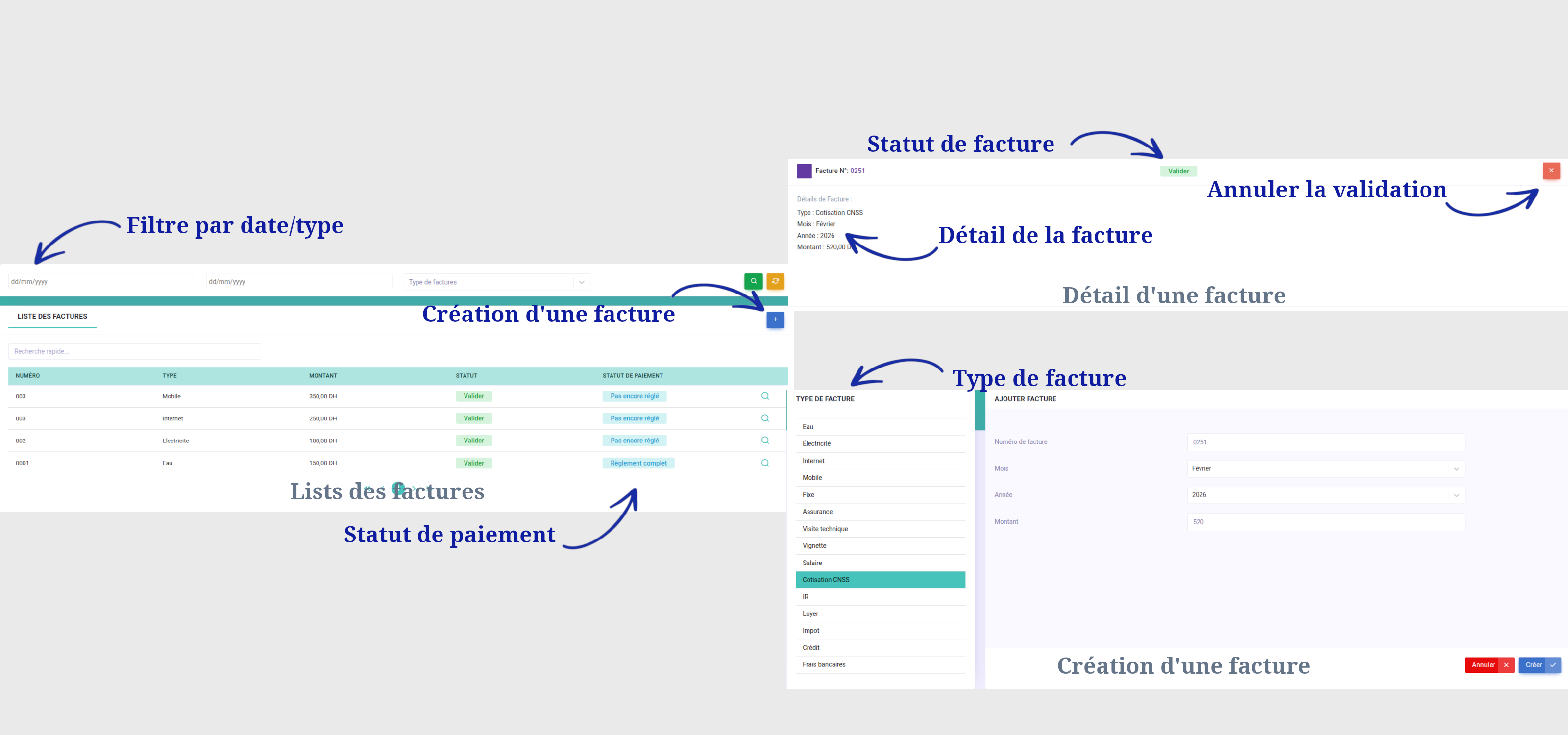 Gestion des factures