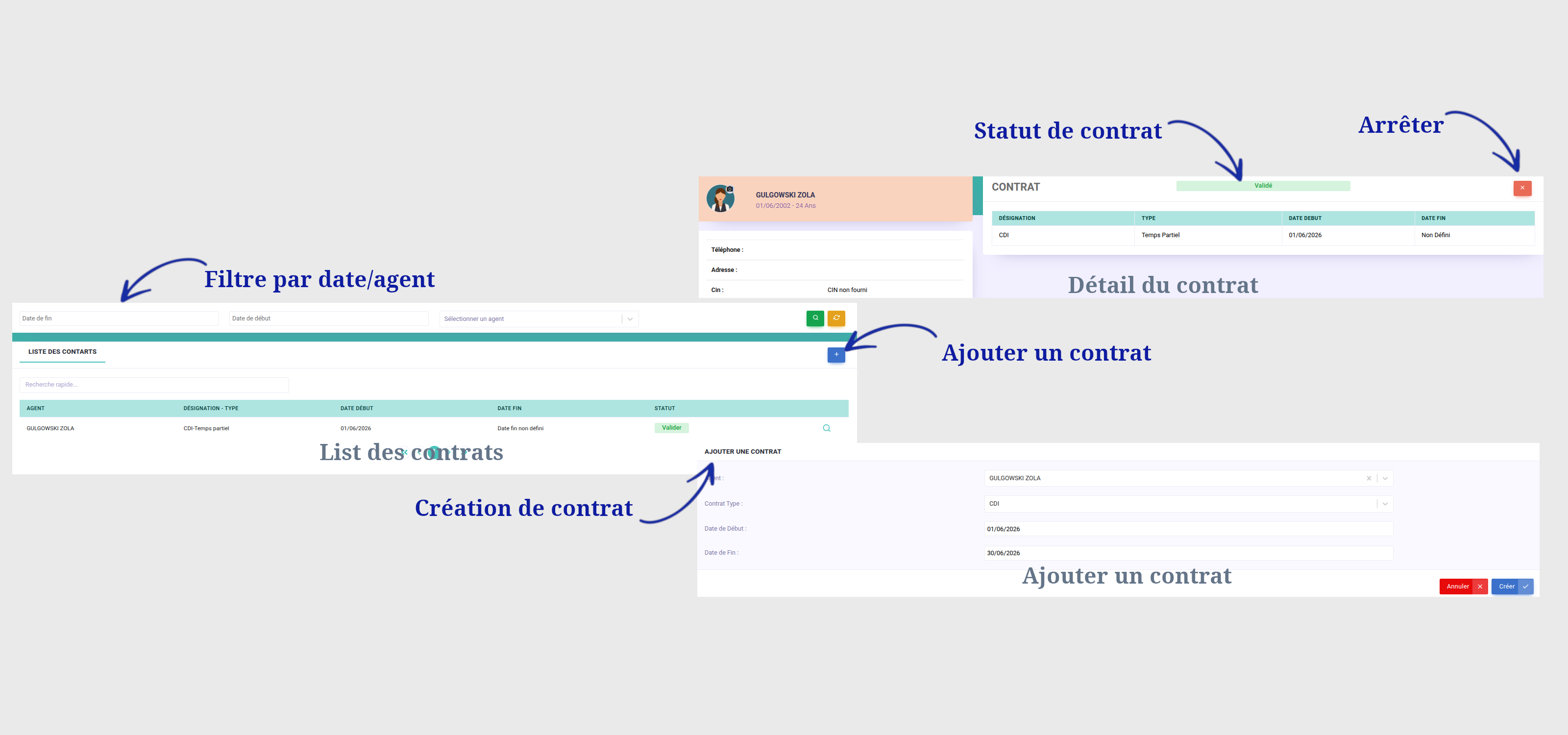 Gestion des Contrats