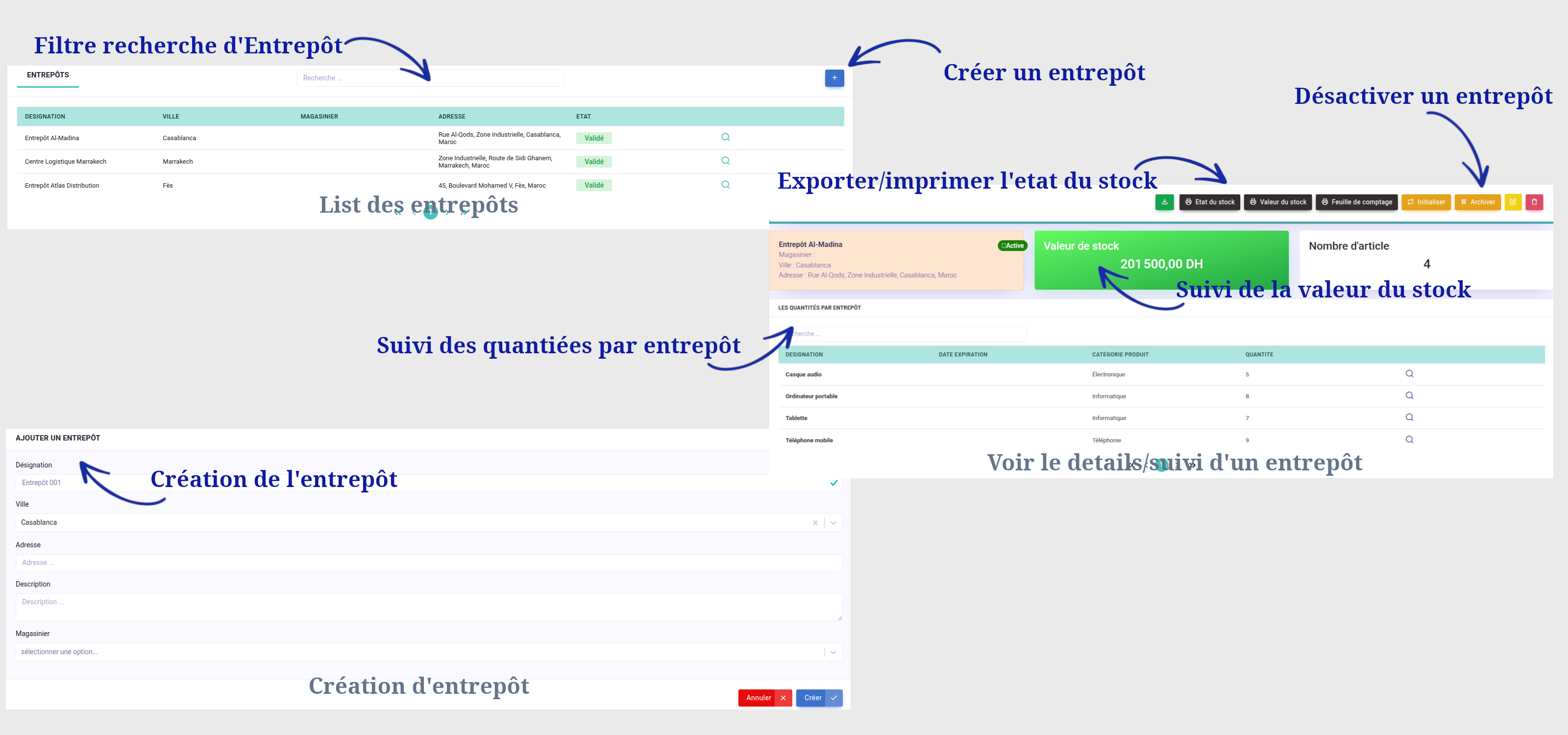 Gestion des entrepôts